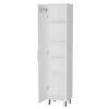 Andrews 1-Door 5-Shelf Tall Storage Cabinet White - 4 of 4