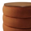 Modway Mezzo Round Performance Velvet Storage Ottoman - 4 of 4