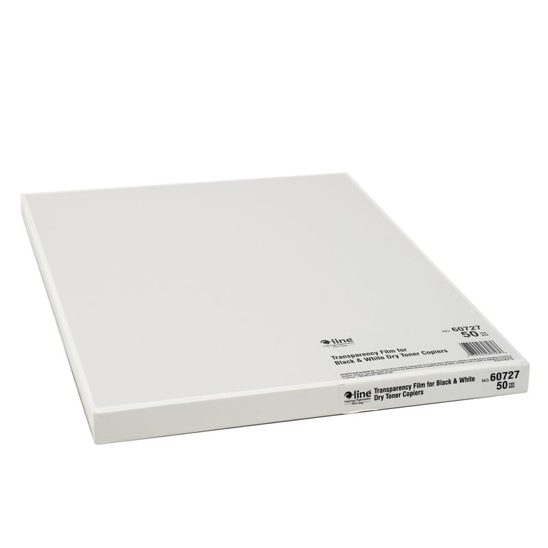 C-Line® Plain Paper Copier Transparency Film, Clear, 8 1/2 x 11, 50 Sheets Per Pack, 2 Packs, 2 of 5
