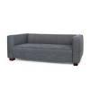 DOMETOUR 75 Inch Modern Loveseat for Living Room Bedroom, Mid Century Fabric Upholstered Couch Rectangular Armrest Sofa - 4 of 4