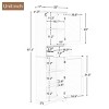 VASIP Tall Bathroom Storage Cabinet, Freestanding Storage Cabinet with Drawer and Adjustable Shelf, MDF Board with Painted Finis - 3 of 4