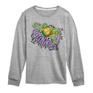 Boys' - Teenage Mutant Ninja Turtles - Donnie Long Sleeve Graphic T-Shirt - 1 of 4