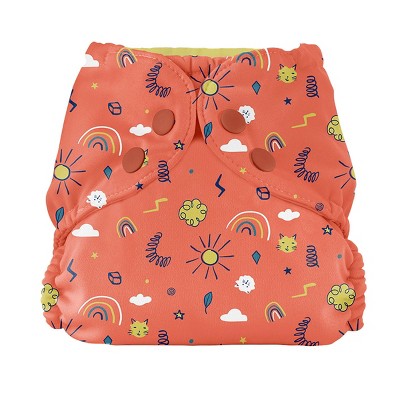 Image of Esembly Cloth Diaper Outer Reusable Diaper Cover & Swim Diaper - Positivity Party - Size 2
