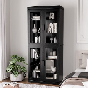 PexFix Wood Accent Cabinet with Adjustable Shelves - 1 of 4