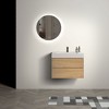 NicBex 29.9" Bathroom Vanity with Sink, One-piece Wall Mounted Vanity, Bathroom Cabinet Storage with 2 Spacious Drawers for Bathroom - 2 of 4