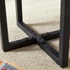 KIGFTSOD Perfectly Integrating Modern and Scandinavian Styles-Dark Walnut Double-Deck Coffee Table - 4 of 4