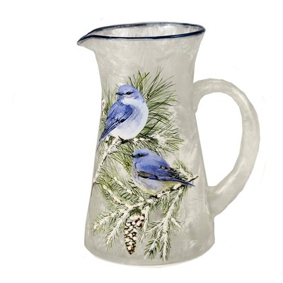 Stony Creek 7.0 Inch Winter Bluebird Pitcher Pre-Lit Electric Lights Novelty Sculpture Lights