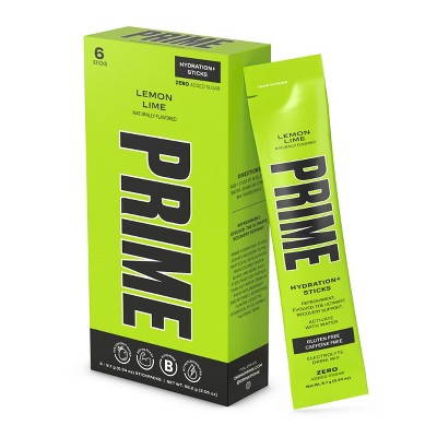 Prime Hydration+ Lemon Lime Sticks - 6pk/0.34oz Sticks