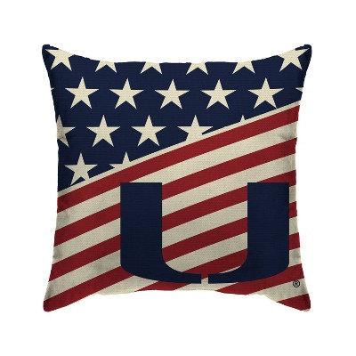 NCAA Miami Hurricanes Americana Decorative Throw Pillow