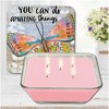 Courtside Market Beautiful Girl Butterfly  3-in-1 20 oz Soy Wax Candle with Decorative Art Lid - 3 of 4