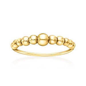 Ross-Simons 10kt Yellow Gold Bead Ring - 1 of 4