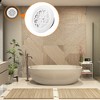 Unique Bargains Bathroom Home Office Adjustable Pattern Screen Grille Cover Louver Round Air Vent 2 Pcs - 2 of 3