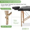 FDW Massage Bed 73 inch Long Height Adjustable Portable 2 Folding Massage Salon Table W/Sheet Cradle Bolsters Hanger Facial Salon Tattoo Bed - 3 of 4