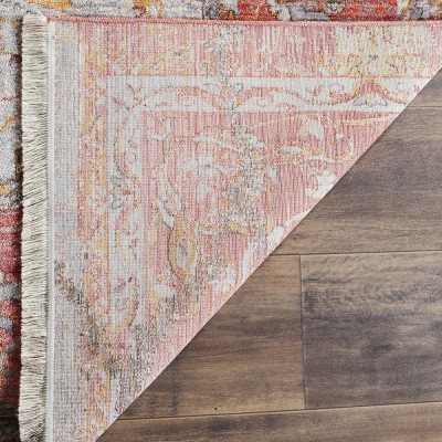 Vintage Persian Saffron and Cream Rectangular Area Rug
