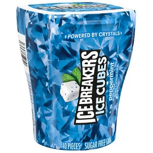 Ice Breakers Sugar Free Chewing Gum, Bottle Peppermint 40.0 ea - 1 of 1