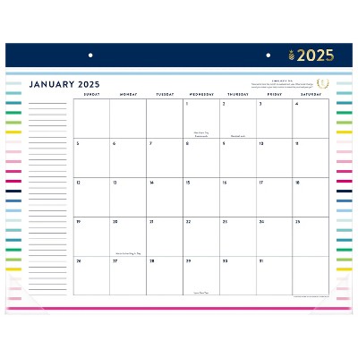 Emily Ley for At-A-Glance 2025 DeskPad 21.625"x17" Stripe