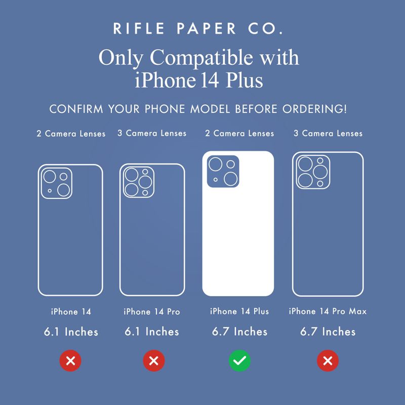 Rifle Paper Co. Apple iPhone 14 Plus Floral Case, 4 of 9