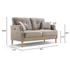 NicBex Modern Sofa Bed for Living Room,Loveseat with Waterproof Fabric and USB Charge for Bedroom,Living Room - 3 of 4