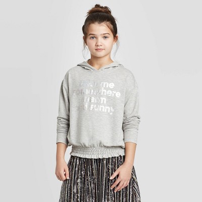 girls gray hoodie