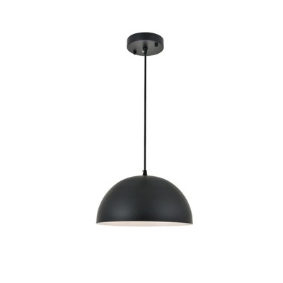 Elegant Lighting Forte 1 light black Pendant