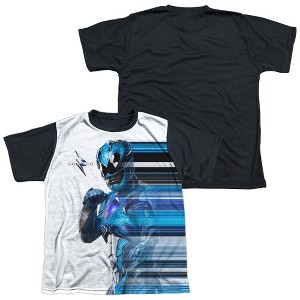 Boys' Power Rangers Blue Streak Short Sleeve Costume T-Shirt - 1 of 4