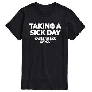 Men's - Instant Message - Taking A Sick Day Short Sleeve Graphic T-Shirt - 1 of 4