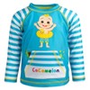 CoComelon JJ Infant Baby Boys Rash Guard and Swim Trunks Outfit Set Blue 18 Months - 3 of 4