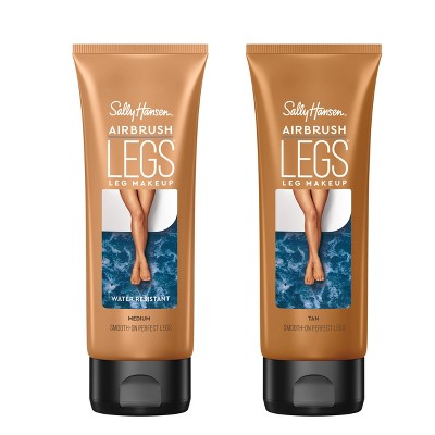 Sally Hansen Airbrush Legs Makeup Lotion Duo Pack - Medium - Tan/bronze - 8  Fl Oz : Target