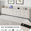 Upholstered Full Size Platform Bed – Headboard Shelf, Charging Station & 4 Storage Drawers, Sturdy Noise-Free Wooden Slats, No Box Spring Needed - 2 of 4