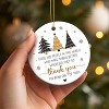 Lomsoe Thank You Christmas Ornament Christmas Hanging Ornaments Holiday Thank You Gift Ceramic Ornament for Christmas Tree Decorations Christmas Gift - 3 of 4