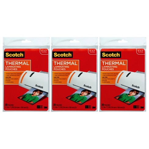 Scotch Thermal Laminating Pouches, Business Card size, 100/Pack