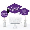 Big Dot of Happiness Purple 2026 Graduation Party Centerpiece Sticks - Table Toppers - Set of 15 - 3 of 4