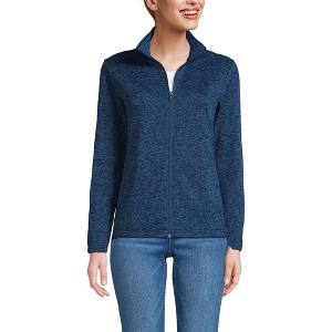 Lands' End Women's  Sweater Fleece Jacket - 1 of 4