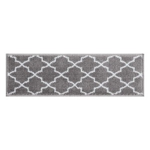 Sussexhome Stair Treads Trellisville Collection Contemporary and Soft, Adhesive Tape, 9" X 28" , Pack of 4/7/13/15 - 1 of 4