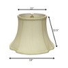 Vynxaria Slant Inverted Corner Oval Softback Lampshades, 11"x19"x12.5" Egg with Washer Fitter - 4 of 4