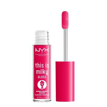 NYX Professional Makeup This is Milky Gloss Hydrating Lip Gloss - Mixed Berry Shake - 0.13 fl oz