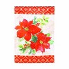 Evergreen Gilded Pattern Poinsettia Christmas Moire Garden Flag 12 x 18 Inches Indoor Outdoor Decor - 2 of 4