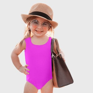 City Threads USA-Made Girls UPF 50+ One Piece Swimsuit - 1 of 4