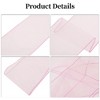 Unique Bargains Organza Chair Sashes Self-Tie 108.27"x6.69" Light Pink 20 Pcs - 3 of 4