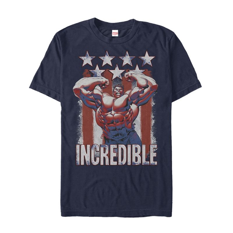 Men's Marvel Fourth of July  Incredible Hulk T-Shirt, 1 of 5