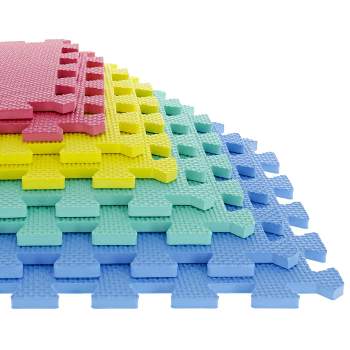 Fleming Supply Interlocking Foam Mat Floor Tiles – 24 X 24, Blue : Target
