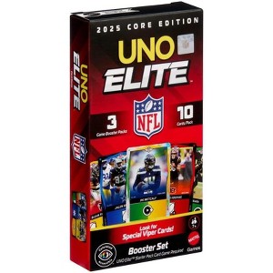 UNO 2025 UNO Elite NFL Booster Set Pack - 3 Packs - 10 Cards Per Pack - 1 of 4