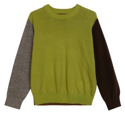 Gender Neutral Kids Classic Color Block Sweater - JNBY