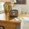 5" Small Metal Box Set with Brass Hardware Brown - Hearth & Hand™ with Magnolia - 2 of 4