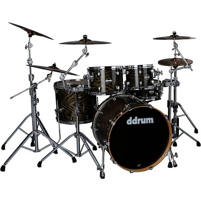 ddrum Dominion Birch 5-piece Shell Pack with Ash Veneer Trans Black