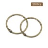 Unique Bargains Carbon Steel Loose Leaf Binder Snap Shower Curtain Rings 20 Pcs - 3 of 4