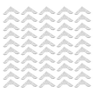 Unique Bargains Metal Retro Decorative Scrapbook Photo Book Protecting Corners 50 Pcs 0.91" - 1 of 4