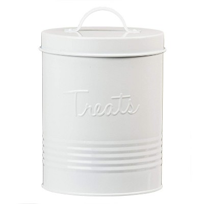 Amici Pet Retro Treats Storage Canister, 72 oz. , White
