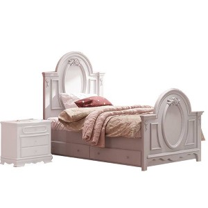 82" Full Bed Flora Bed White Finish - Acme Furniture - 1 of 4