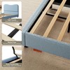 Jojoka Modern Bed Frame Upholstered in Soft Boucle Fabric, Sturdy Wooden Slats, No Gap Headboard, Easy Assembly, No Box Spring Needed - 4 of 4